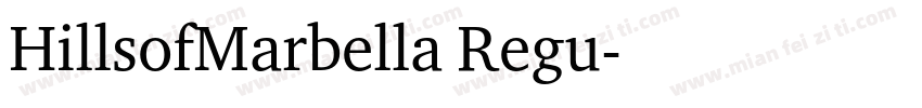 HillsofMarbella Regu字体转换
